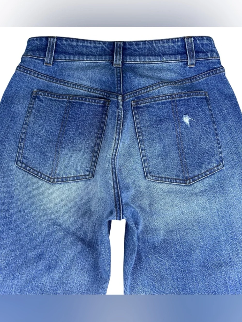 Hellessy High Rise Straight Leg Grosgrain Stripe Side Trim Jeans 28x29 Festival